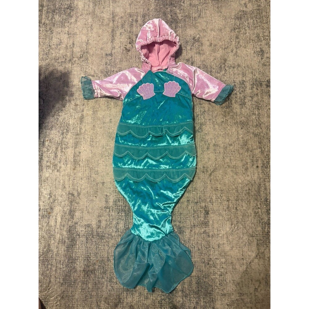 Old Navy vintage Soft Mermaid Costume One Piece Sack Infant One Size